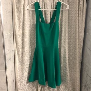 Criss Cross Strap Fit N Flare Dress
